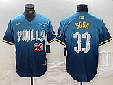 Men's Philadelphia Phillies #33 Edmundo Sosa Blue 2024 City Connect Limited Stitched Jerseys,baseball caps,new era cap wholesale,wholesale hats